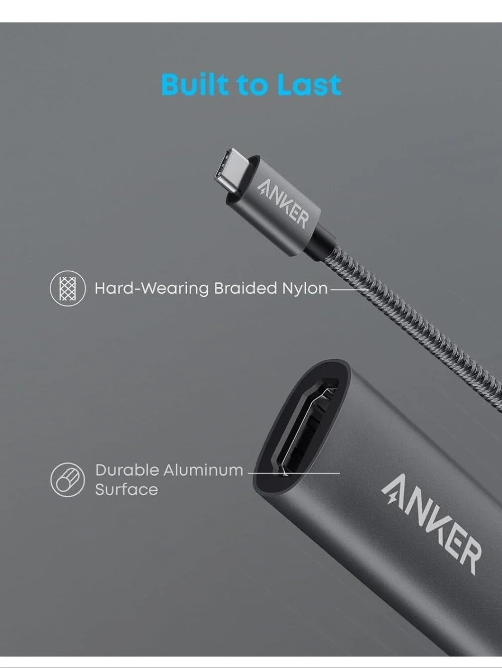 Anker USB-C To HDMI Adapter (4K HDMI)/ PowerExpand+ USB-C to HDMI Adapter, A8312